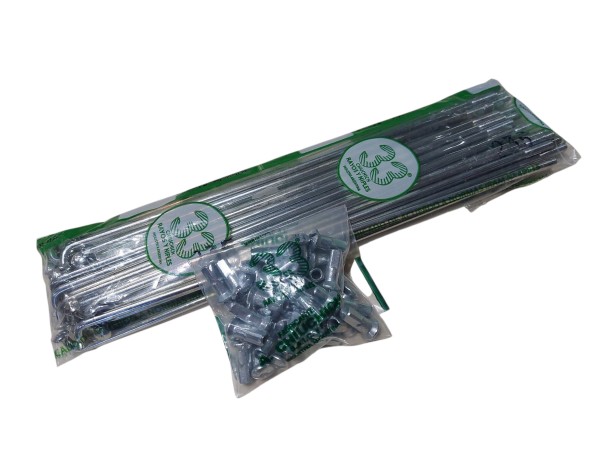 Rayos Nacional para Moto x.4.00mm. de 165 x36 c/Niple   AF